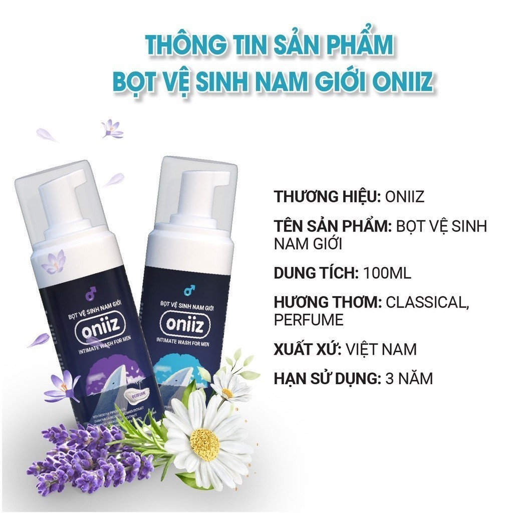 Chai Bọt Vệ Sinh Nam Giới Oniiz
