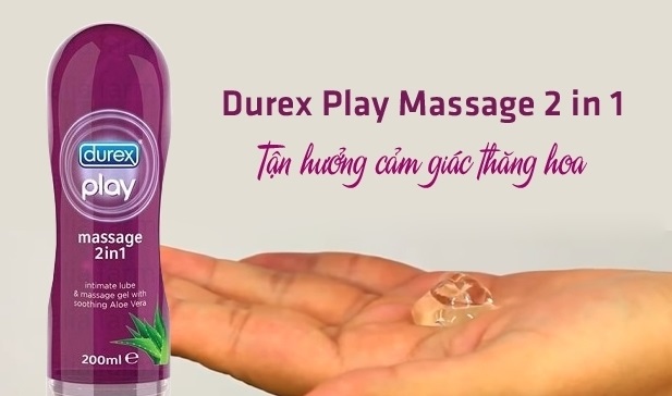 Gel b&ocirc;.i trơ.n Durex Play Massage 2 in 1 dịu nhẹ, mềm mại