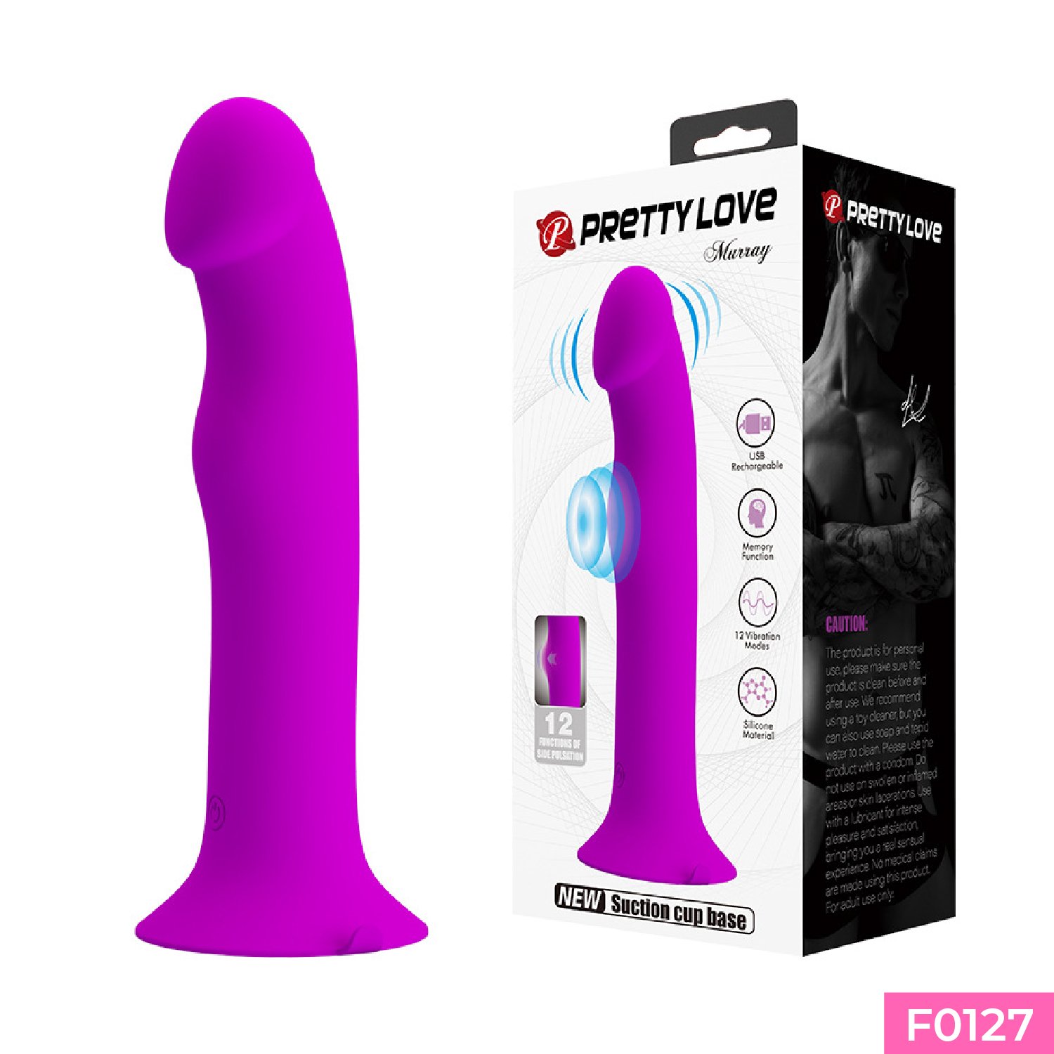 Dương vật giả dính tường Pretty Love Murray