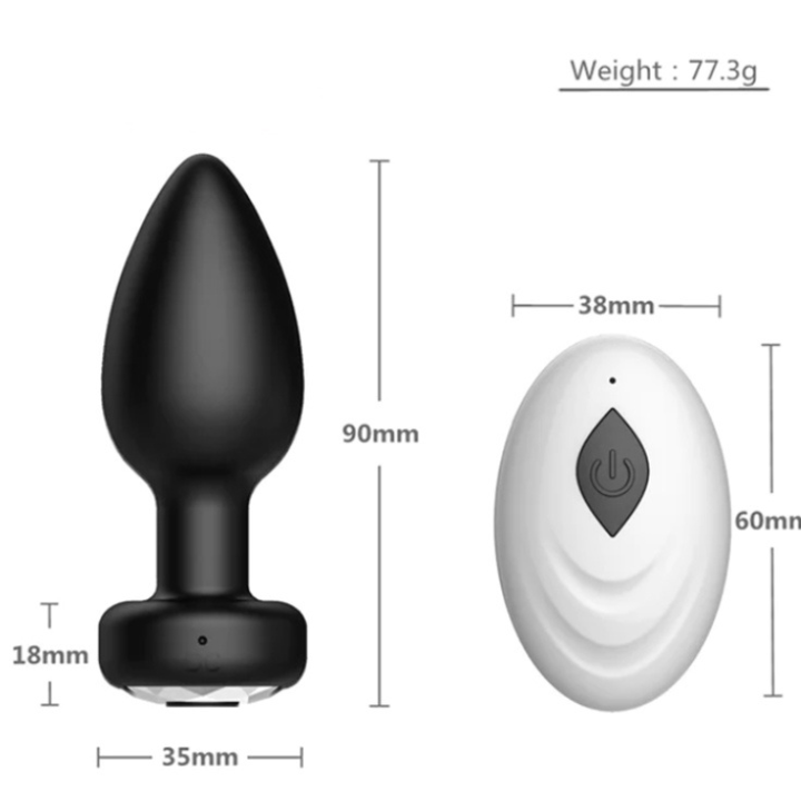 Ph&iacute;ch Cắm Hậu M&ocirc;n Silicon 10 Kiểu Rung &ndash; Điều Khiển Từ Xa