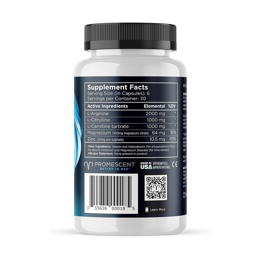 Vi&ecirc;n uống tăng cường sinh l&yacute; nam Promescent VitaFlux For Men - USA