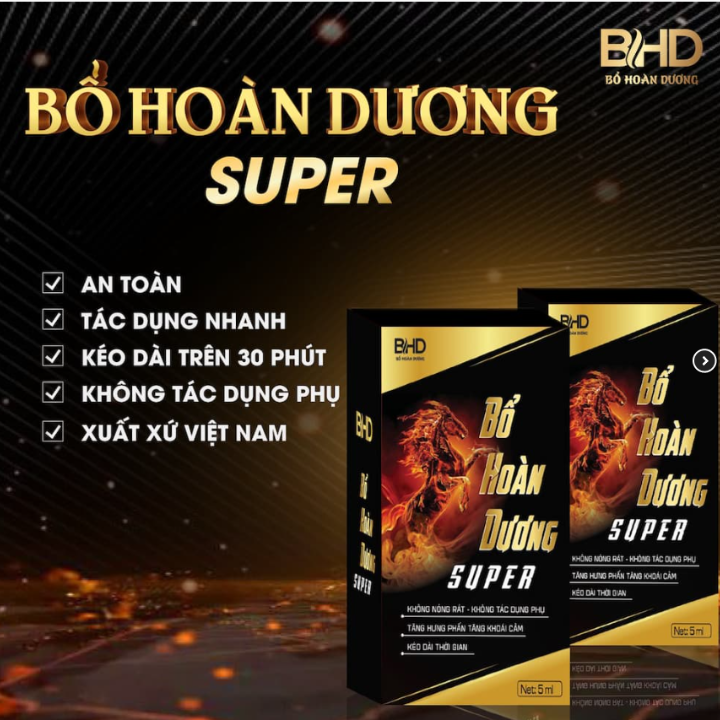 Chai Xịt Bổ Ho&agrave;n Dương Super