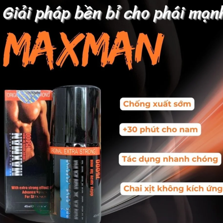 Xịt Maxman Ch&iacute;nh H&atilde;ng