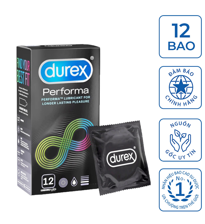 Bao cao su Durex Performa Si&ecirc;u Mỏng