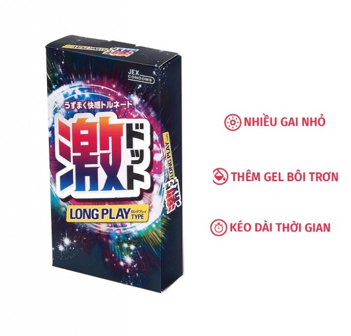 Bao Cao Su Nhật Bản Jex Long Play 8s 1