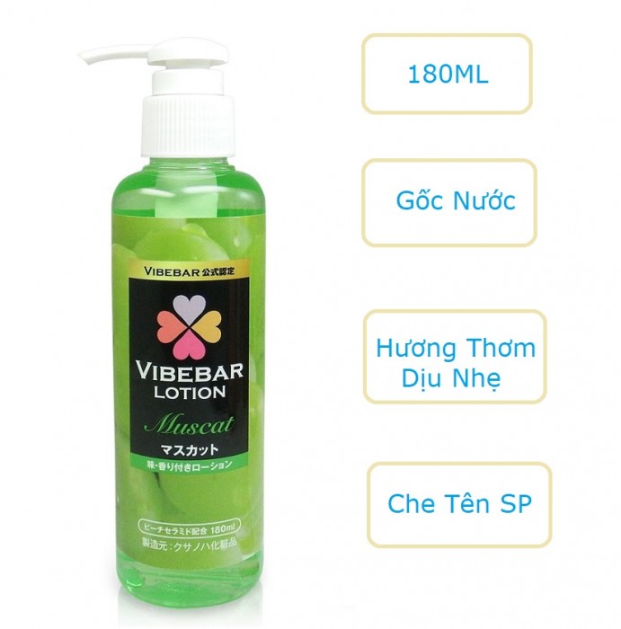 Gel bô.i trơ.n Nhật Bản Vibebar Lotion 180ml 1