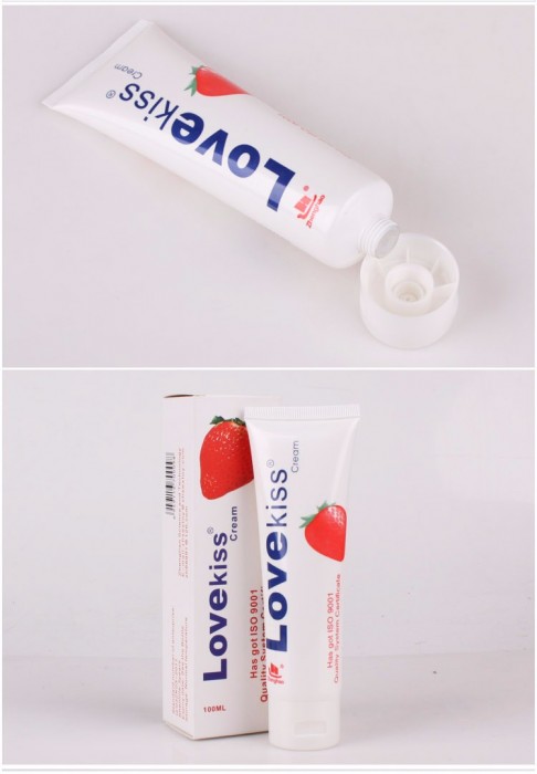 Gel bô.i trơ.n Love Kiss Cream Hương Dâu 100ML 1