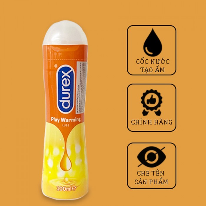 Kem b&ocirc;i trơn Durex Play Warming K&egrave;m Gel g&oacute;i Okamoto 1