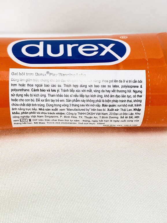 Durex Play Warming gel b&ocirc;.i trơ.n Nữ Gi&uacute;p Tăng Độ Ẩm Tự Nhi&ecirc;n 2