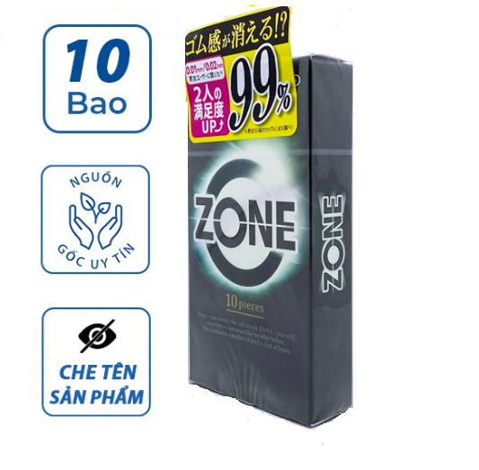 Bao Cao Su 0.01 Siêu Mỏng Gel Tàng Hình Jex Zone 10s 1