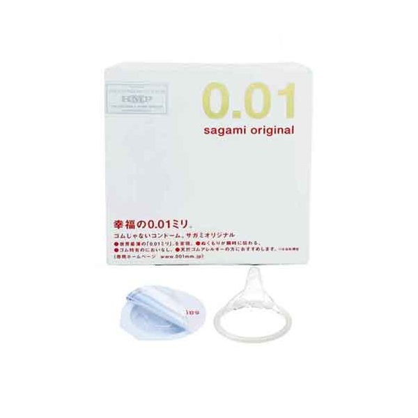 Bao Cao Su Sagami Original 0.01 - Si&ecirc;u Mỏng - Truyền Nhiệt Nhanh 1