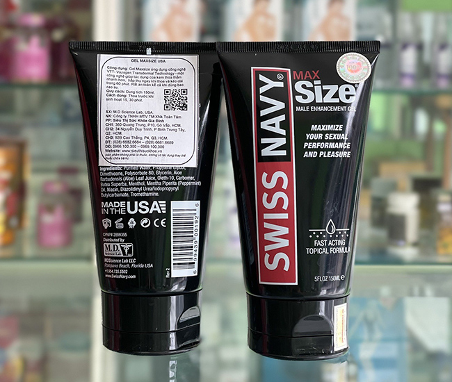 gel b&ocirc;.i trơ.n Nam Swiss Navy Max Size 2