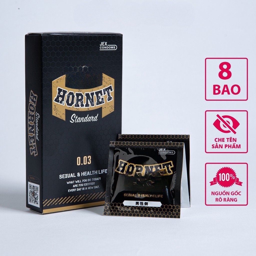 Bcs 0.03 Si&ecirc;u Mỏng Nhiều Gel Nhật Bản Jex Hornet Standard H8 1