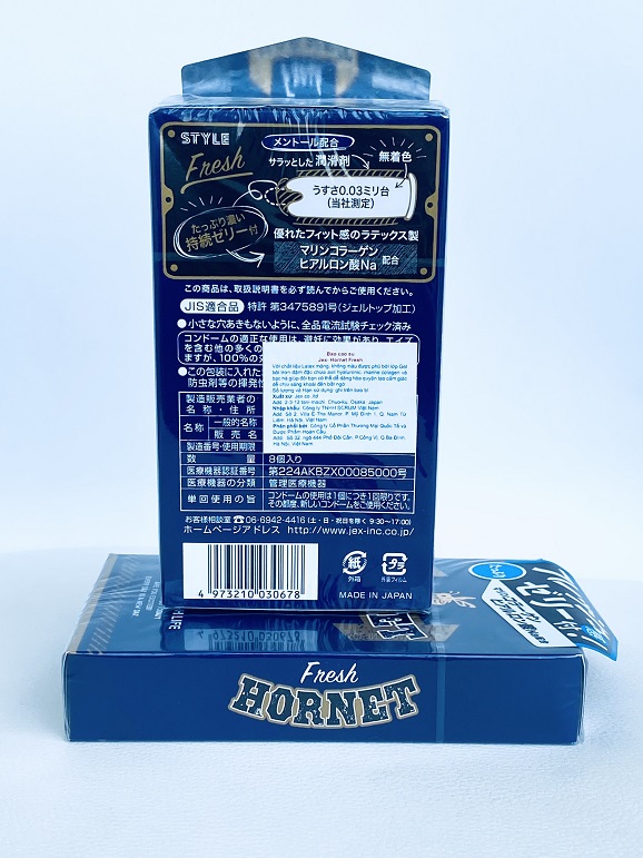 Bao Si&ecirc;u Mỏng Hương Bạc H&agrave; Jex Hornet Fresh 0.03 Nhật Bản H8 2