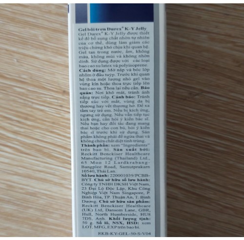 gel bô.i trơ.n Durex Ky Gốc Nước Chính Hãng Nhập Khẩu Thái Lan 50ml 2