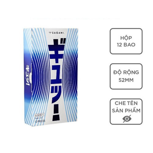Bao cao su Sagami Si&ecirc;u Mỏng &Ocirc;m Kh&iacute;t Nhật Bản Tight Fit 12s 1