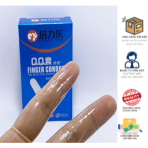 Bao cao su ng&oacute;n tay Finger Condoms Hộp 10 chiếc 1