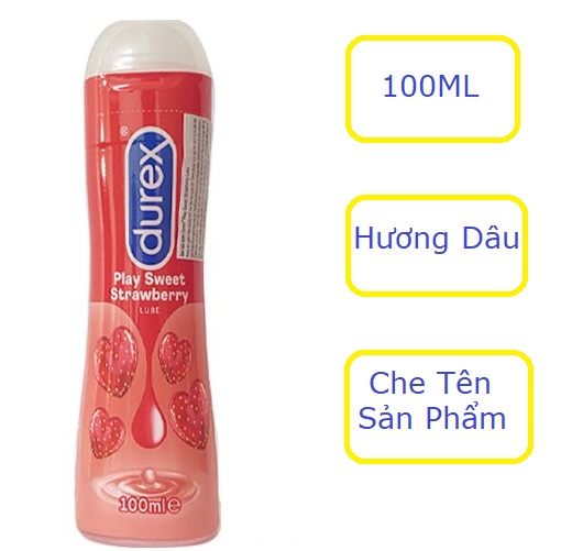 gel b&ocirc;.i trơ.n Hương D&acirc;u Durex Play Strawberry 100ml Ch&iacute;nh H&atilde;ng 1