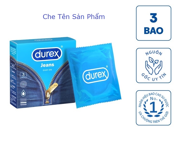 Combo 2 Hộp Bcs Durex Jeans Nhiều Chất B&ocirc;i Trơn H3 1