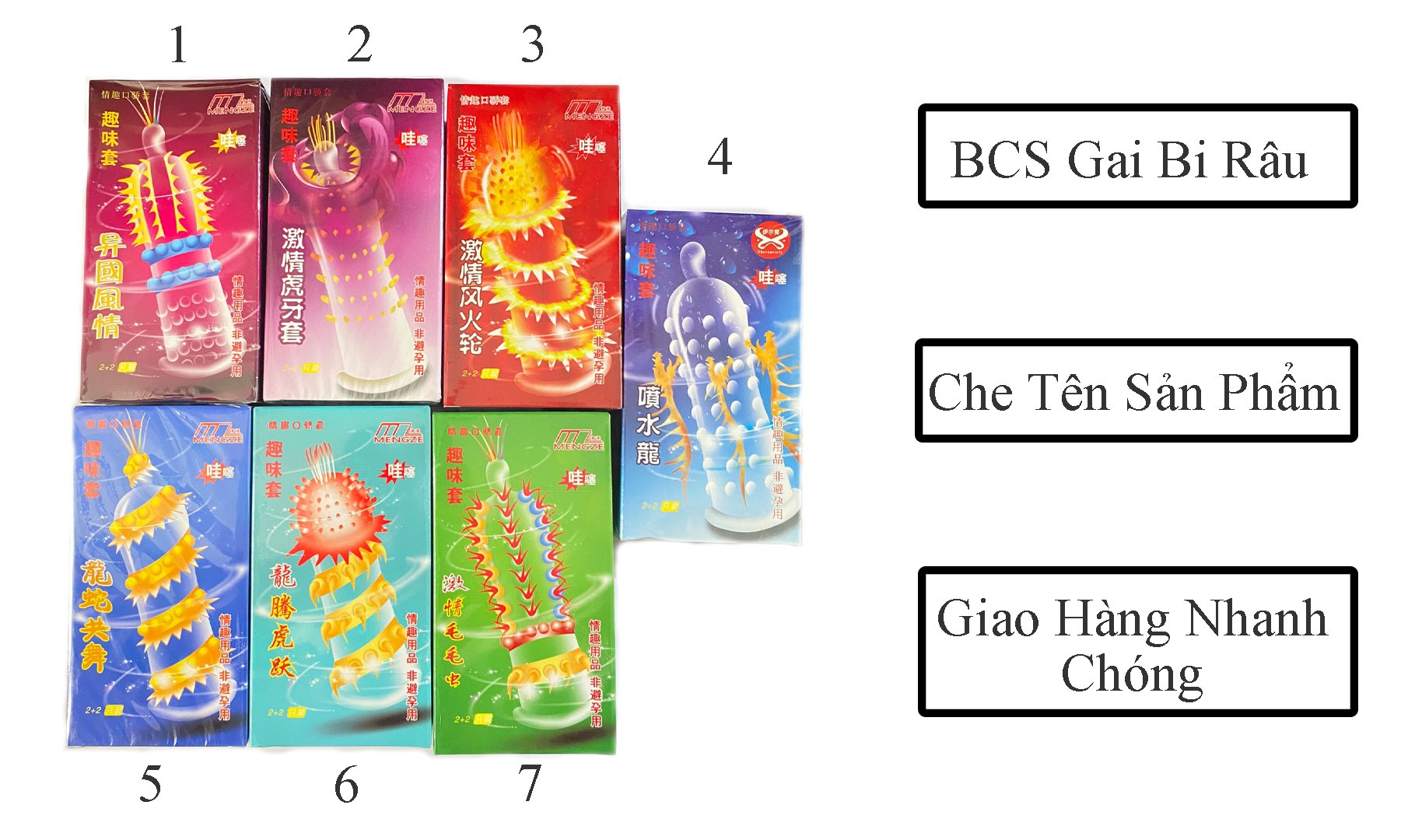 Combo Bao Cao Su Super Gold Gai Bi R&acirc;u Gi&uacute;p Tăng K&iacute;ch Th&iacute;ch 1