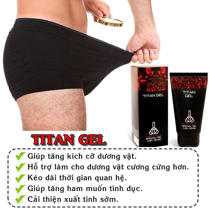 Titan Gel Đỏ Gel Tăng K&iacute;ch Thước Cậu Nhỏ Ch&iacute;nh H&atilde;ng 2