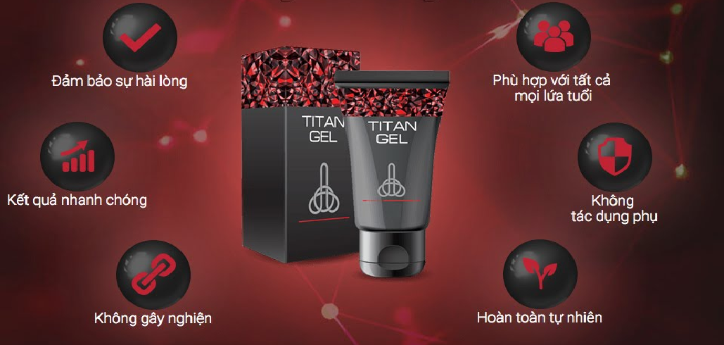 Titan Gel Đỏ Gel Tăng K&iacute;ch Thước Cậu Nhỏ Ch&iacute;nh H&atilde;ng 3