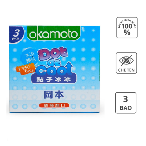 Combo 2 BCS Okamoto Dot De Cool C&oacute; Gai Hương Bạc H&agrave; H3 1
