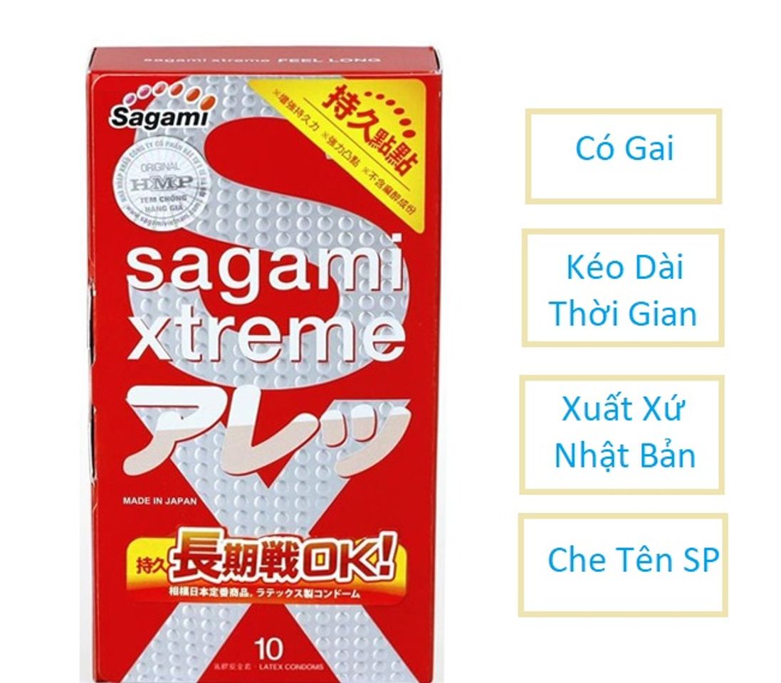 Bao Cao Su C&oacute; Gai Của Nhật Sagami Feel Long 10s 1